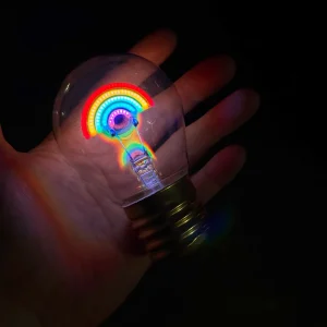 Portabel Glödlampa Regnbåge