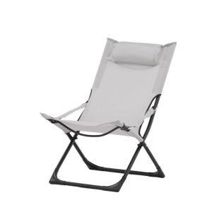 Solstol – Venture Home Seville 2-pack Svart/Grå inkl. nackkudde