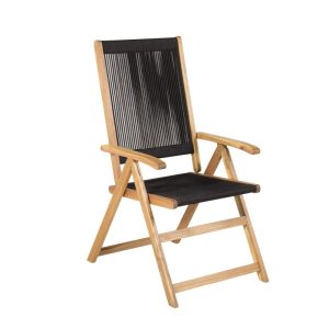 Matstol Utomhus – Venture Home Little John 2-pack Svart/Natur
