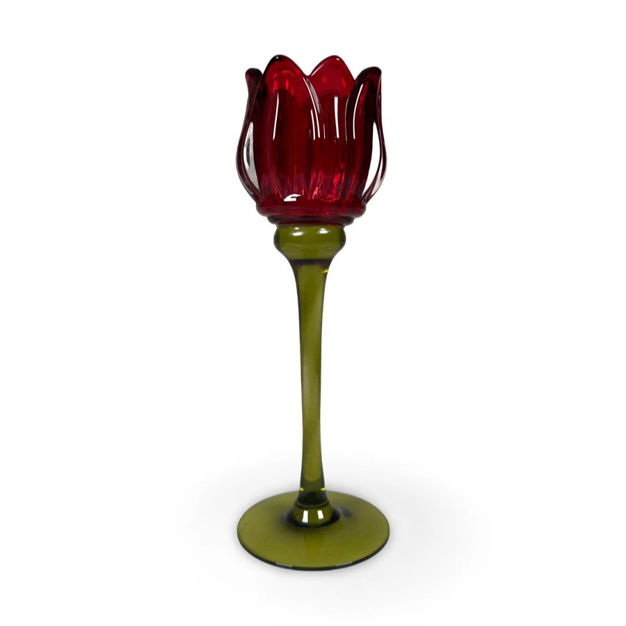 Ljusstake Tulip Röd L - Bild 2