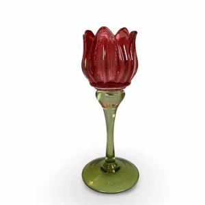 Ljusstake Tulip Röd S