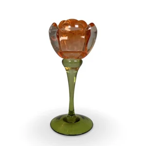 Ljusstake Rose Orange S