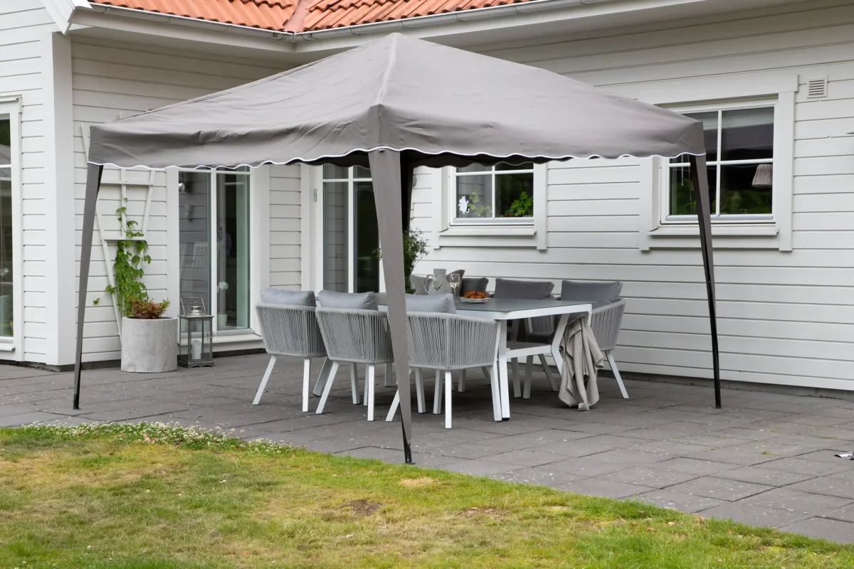Paviljong Easy Up – Venture Home Gazebo 295x295x250 Brun/Vit - Bild 3