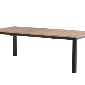 Rektangulärt Matbord Utomhus – Venture Home Panama 224/324×100 Svart/Natur