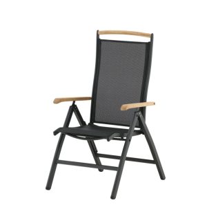 Positionsstol Utomhus – Venture Home Panama Rygglist 2-pack Svart/Natur