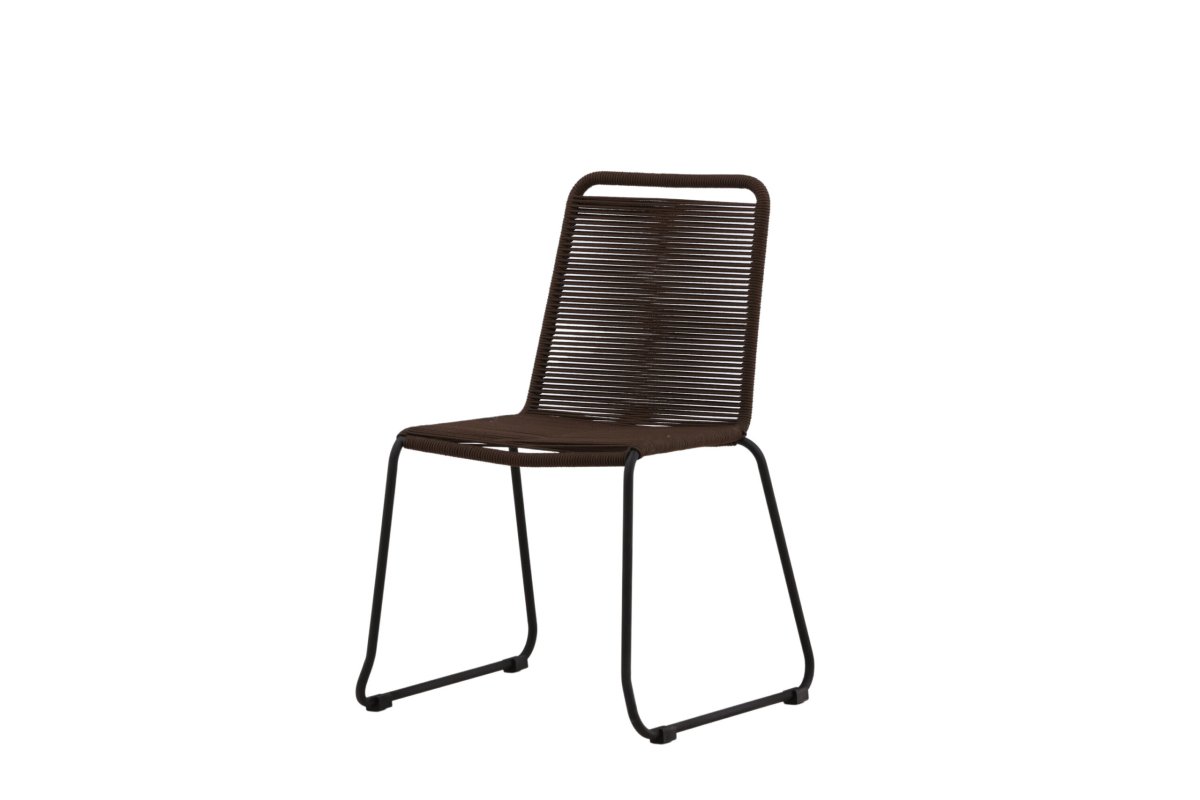 Matstol Utomhus – Venture Home Lindos 2-pack Svart/Brun