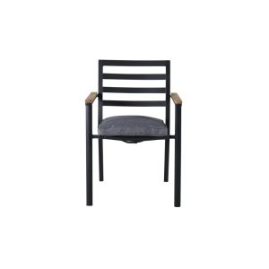 Karmstol Utomhus – Venture Home Brasilia 2-pack Svart/Natur inkl. dynor