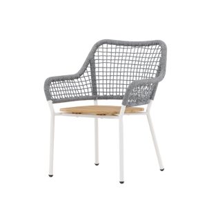 Loungestol Utomhus – Venture Home Amora Grå/Natur/Vit