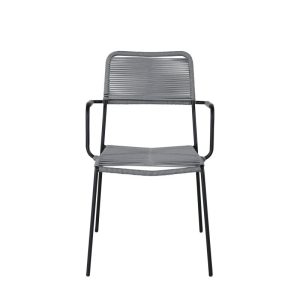 Karmstol Utomhus – Venture Home Lindos 2-pack Svart/Grå
