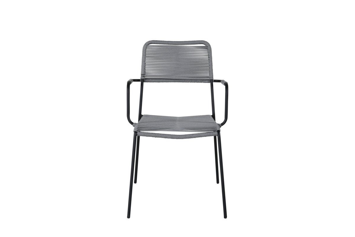 Karmstol Utomhus – Venture Home Lindos 2-pack Svart/Grå