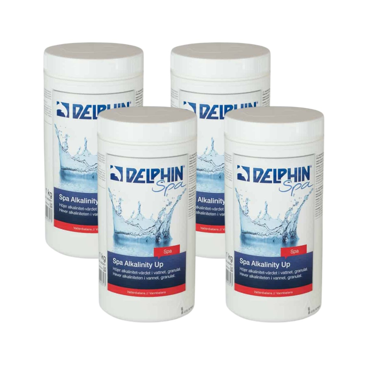 Alkalinitetshöjare Delphin Spa Alkalinity Up 1kg 4-pack