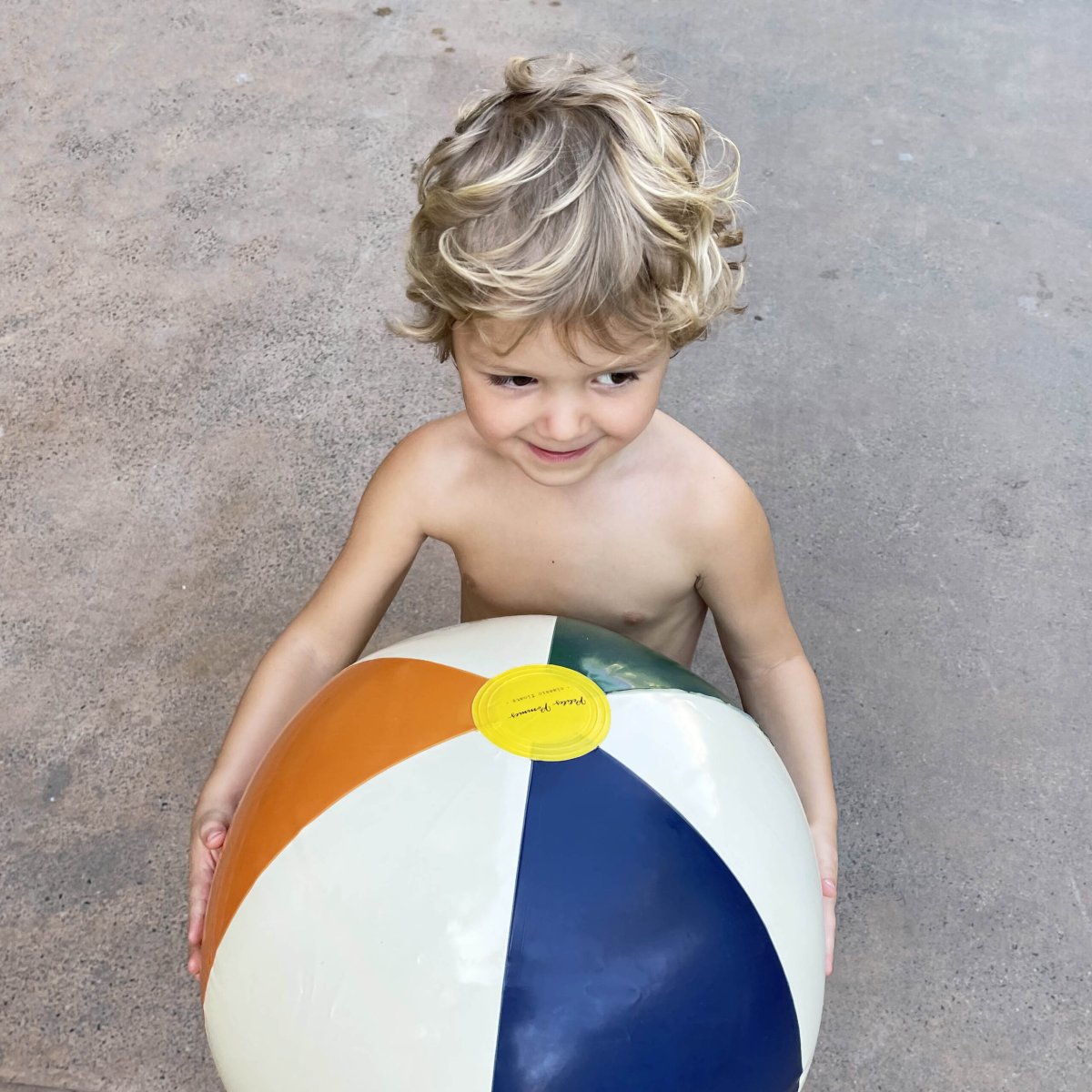Petites Pommes Otto Beach Ball 45cm Tangerine/Cannes/Oxford - Bild 3