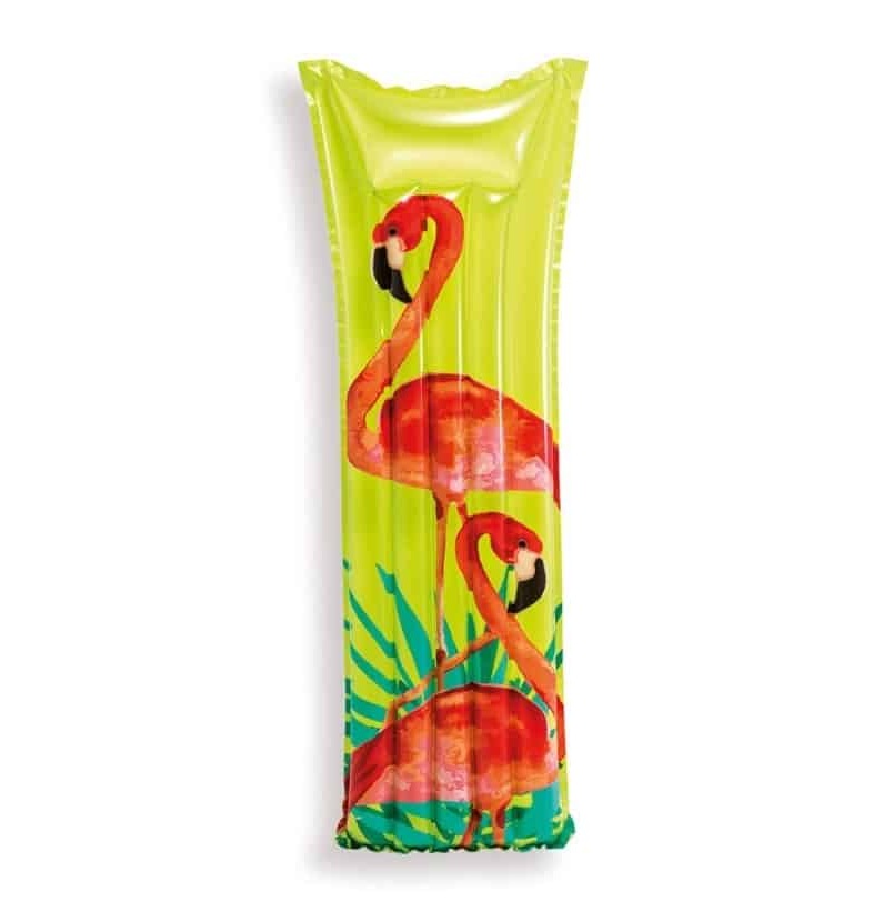INTEX Badmadrass 183x69cm Flamingo