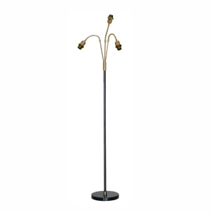 Retro Golvlampa Kurtan 3, svart/ oxid