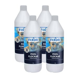 Flockningsmedel Pool Fixor by Nitor Flytande 1l, 4-pack