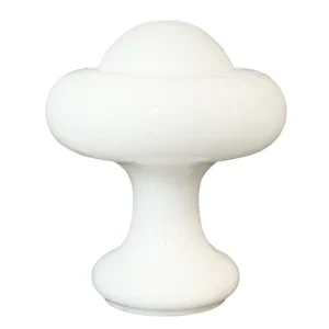Vintage Murano Bordslampa Svamp Vit