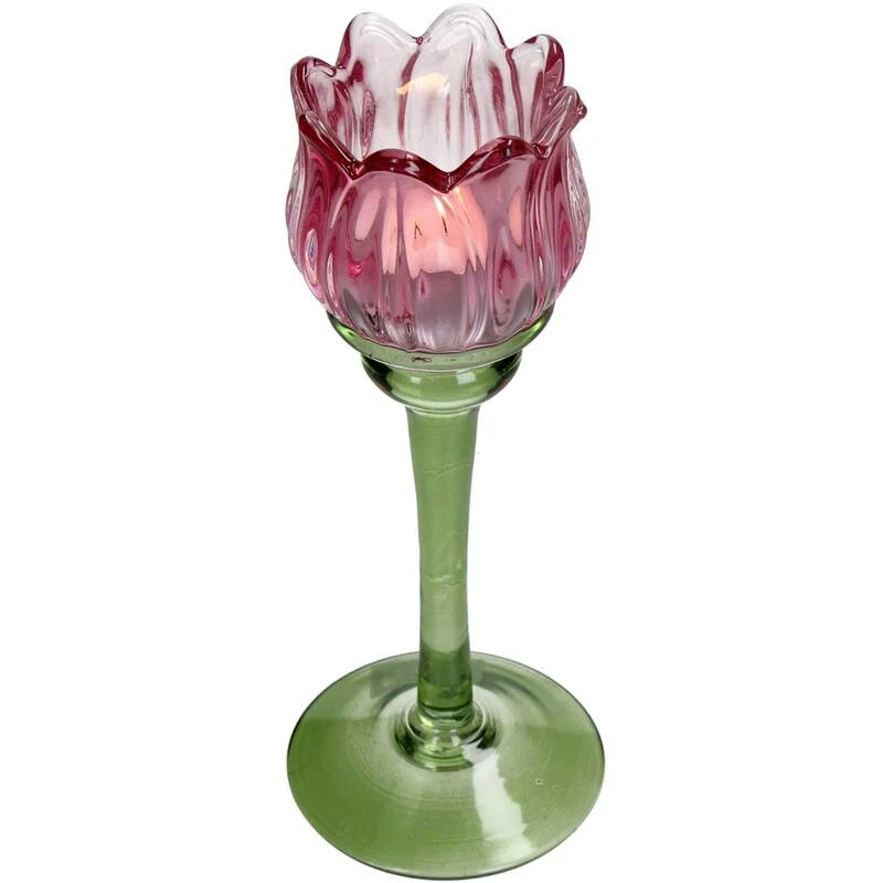 Ljusstake Tulpan Rosa - Bild 2