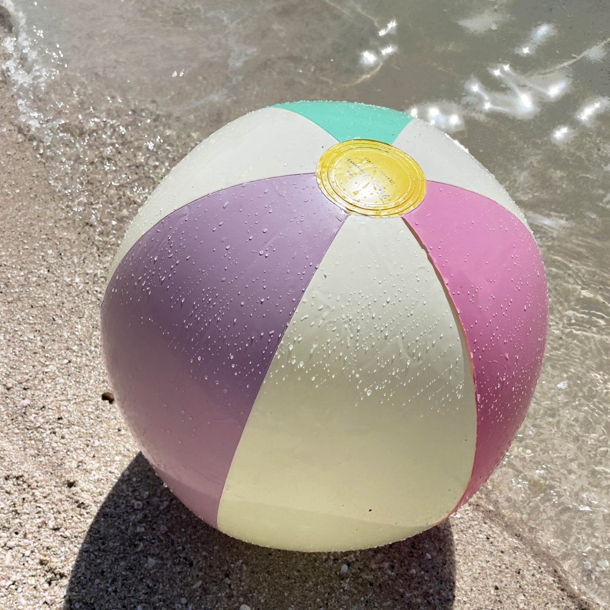 Petites Pommes Otto Beach Ball 45cm Menthe/Violet/Bubblegum - Bild 3