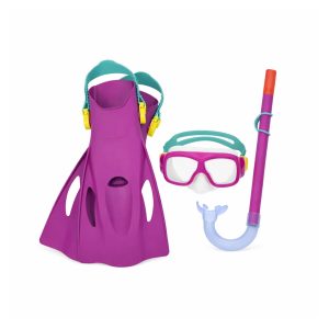 Snorkelset Barn Bestway Hydro-Swim – Cyklop, Snorkel & Simfötter Rosa
