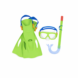 Snorkelset Barn Bestway Hydro-Swim – Cyklop, Snorkel & Simfötter Grön
