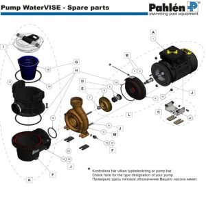 Reservdelar Poolpump WaterVISE Pahlén