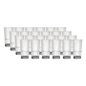 Ölglas Plast Stripe HB 40cl 24-pack