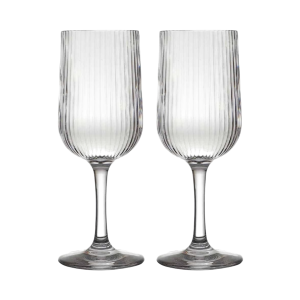Vinglas Plast Stripe Vin 38cl 2-pack