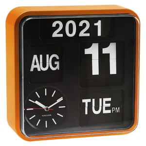 Väggklocka Mini Flip Orange