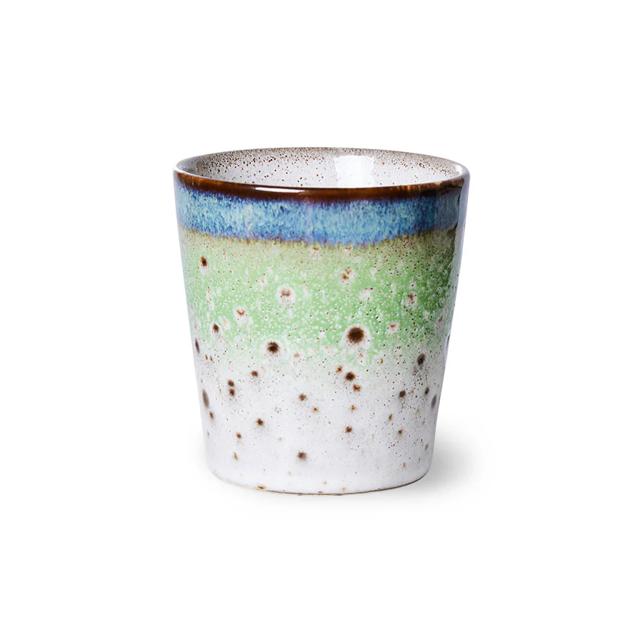 70s ceramics: Coffee mug Comet