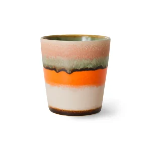 70s ceramics: Coffee mug Burst
