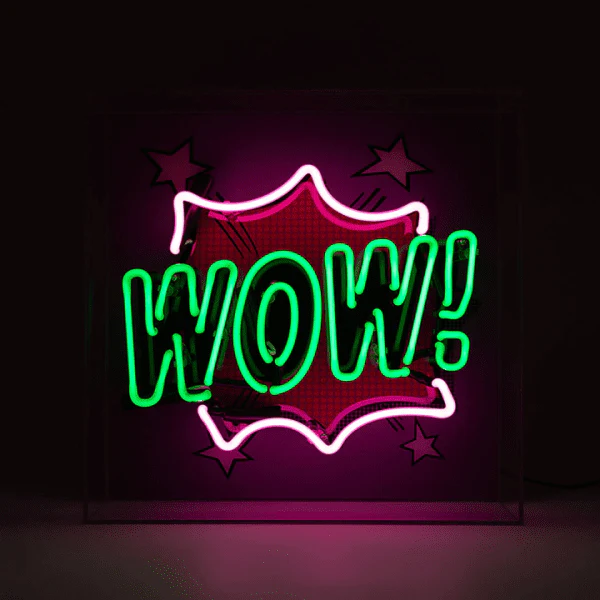Neonlampa Box 'Wow' - Bild 2