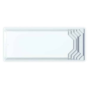 Glasfiberpool Polyfaser Capri Mått: 9,00 x 3,77 x 1,50 m