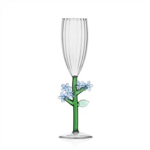 Botanica Champagneglas Blå Blomma