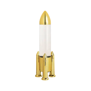 Glitterlampa Rymdraket Guld