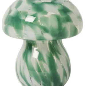 Lampa Mushy chips grön/vit 16x13 cm