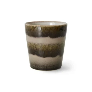 70s ceramics: Coffee mug Fern