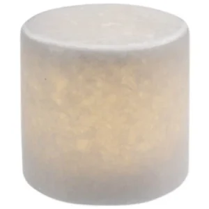 Bordsljus Marble Vit XL Silk Matt
