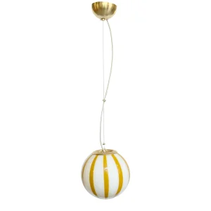 Murano Klotlampa Small Senapsgul Stripe