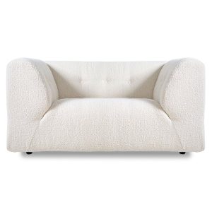 vint couch: element loveseat, boucle, cream