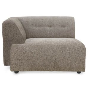 vint couch: element left divan, sneak, beige