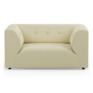 vint couch: element loveseat, corduroy rib, hay