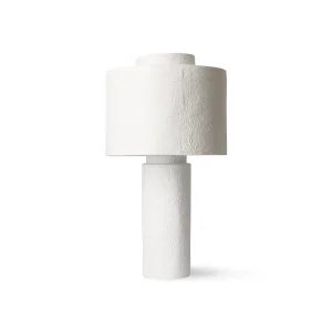 gesso table lamp matt white